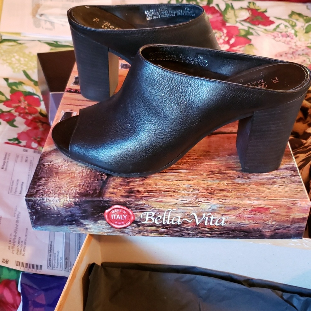 Black mules/heels shoes